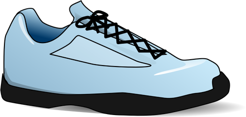 Blauwe tennis schoen vector afbeelding